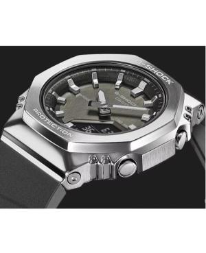 Women Sports Functional Diver Japan Quartz Analog Watch Alarm CASIO GM-S2110-1A1ER G-Shock Silver color Dial 40.5mm image 4