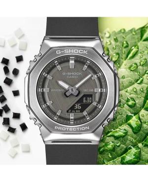 Women Sports Functional Diver Japan Quartz Analog Watch Alarm CASIO GM-S2110-1A1ER G-Shock Silver color Dial 40.5mm image 5