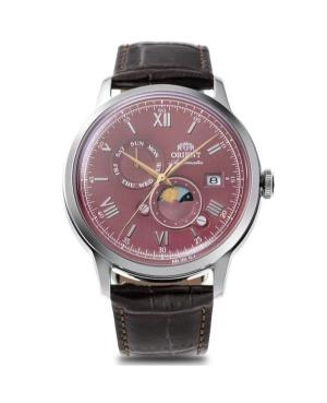 Men Classic Japan Automatic Analog Watch ORIENT RA-AK0807R30B Burgundy Dial 41.5mm