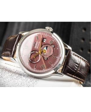 Men Klasické Japan Automatic Analog Watch ORIENT RA-AK0807R30B Burgundy Dial 41.5mm image 3