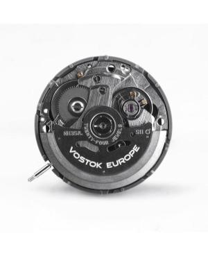 Men Sports Diver Automatic Analog Watch VOSTOK EUROPE NH35A-320B679SLBK Burgundy Dial 47mm image 1