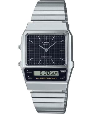 Men Fashion Classic Functional Japan Quartz Digital Watch Alarm CASIO AQ-800E-1AEF Black Dial 32.1mm
