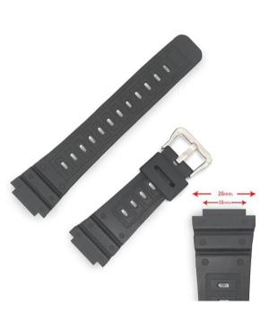 Watch Strap Diloy CR0141F5A to fit Casio 26 mm Black 16 mm image 5