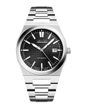 Men Classic Analog Luxury Swiss Automatic Watch ADRIATICA Schwarz Dial 40mm A8326.5114A