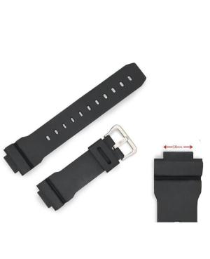Ремешок для часов Diloy 413F3A Tinka Casio Пластик / Резина 23 мм 25 Чёрный 16 mm изображение 6