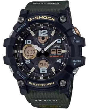 Mężczyźni sportowy Funkcjonalny Diver Japonia bateria słoneczna cyfrowe Zegarek Timer CASIO GWG-100-1A3ER G-Shock Czarny Wybierz