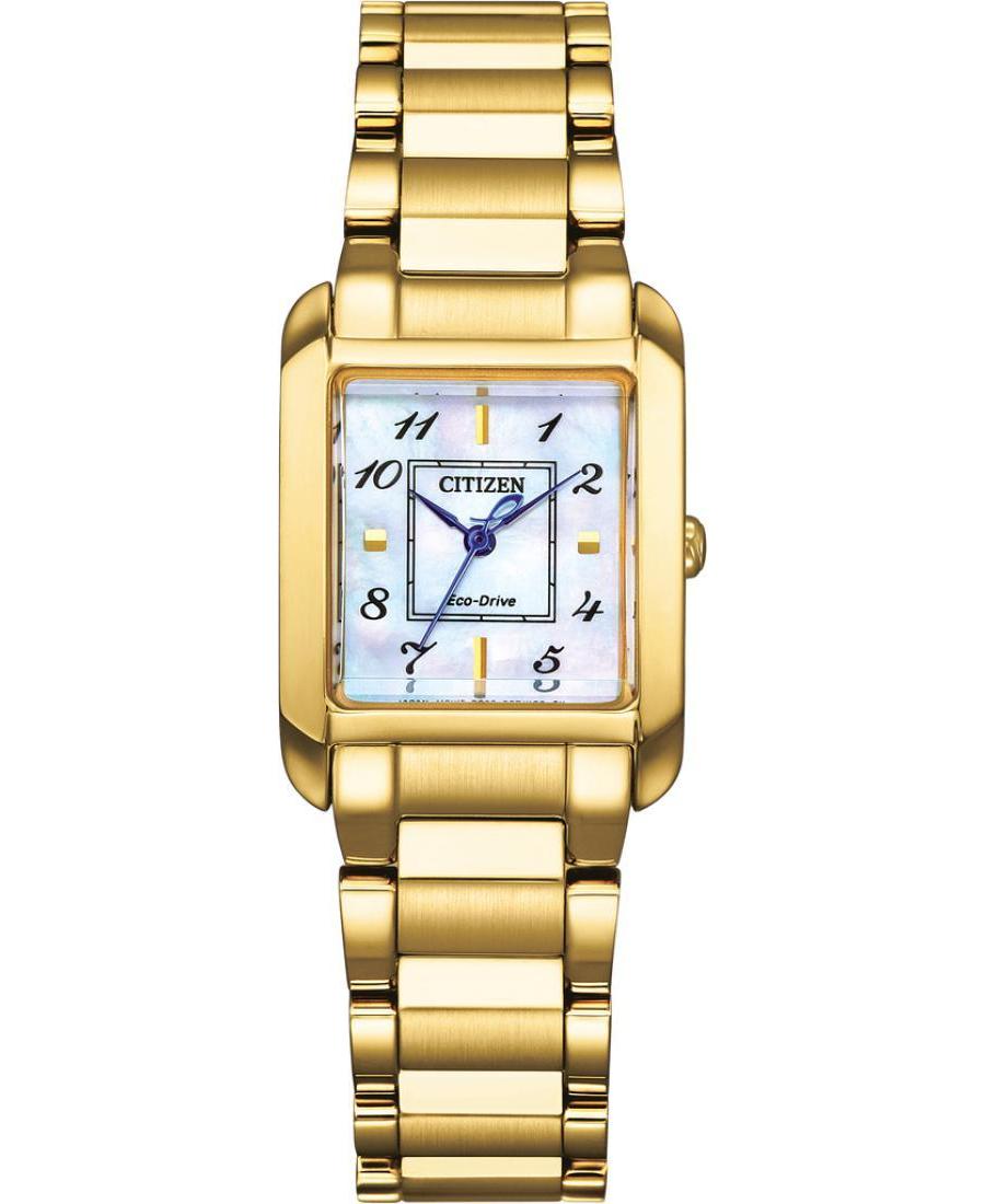 Moteriškas Klasikinis Japoniškas Elektroninis, Solar Rodyklinis Watch CITIZEN EW5602-81D Perlamutrinis Dial 21.5mm