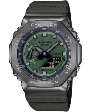 Men Sports Functional Diver Japan Quartz Digital Watch Timer CASIO GM-2100B-3AER G-Shock Zelená Dial 45mm