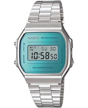 Men Classic Japan Quartz Digital Watch Alarm CASIO A168WEM-2EF Blue Dial 38mm
