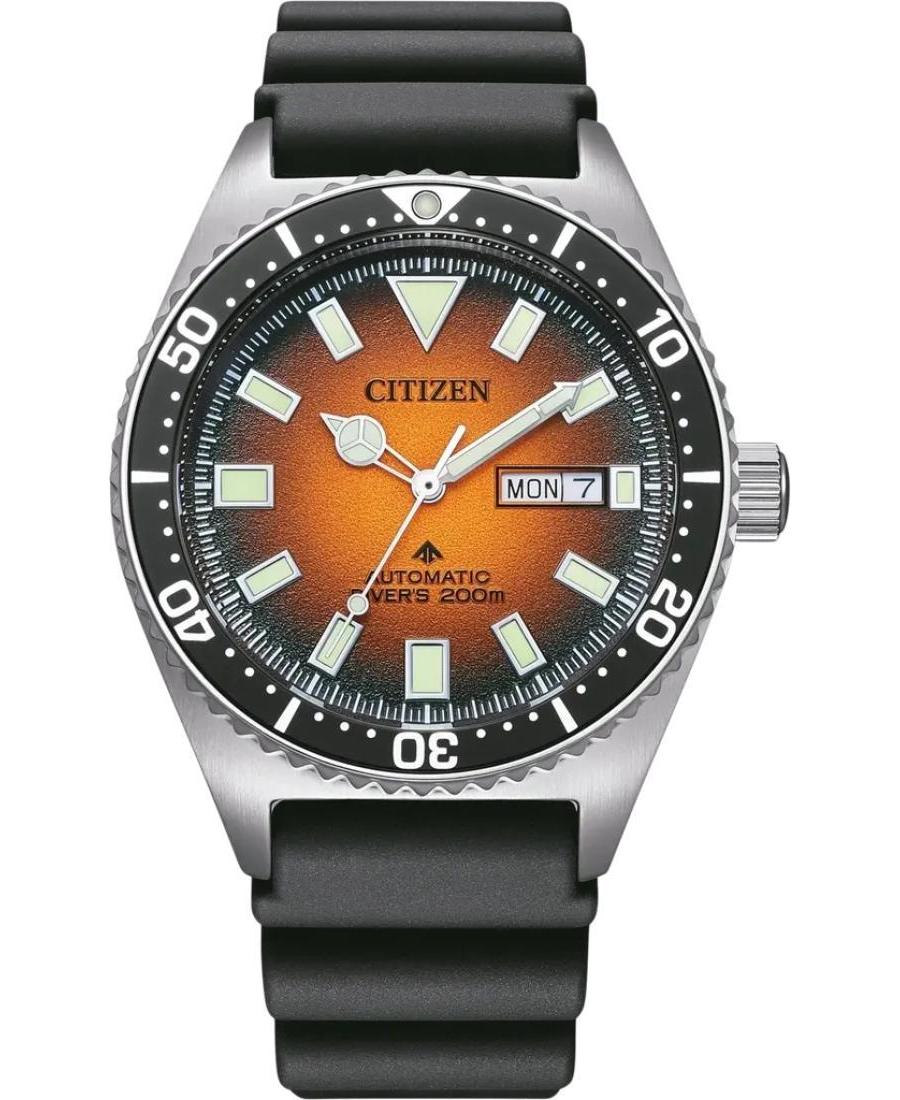 Чоловічий Спортивний Дайверський Механічний Наручний Годинник CITIZEN NY0120-01ZE