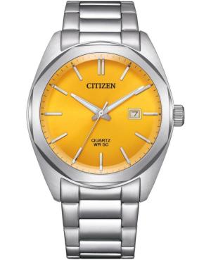Men Klassisch Japan Quartz Analog Watch CITIZEN BI5110-54Z Gold color Dial 41mm
