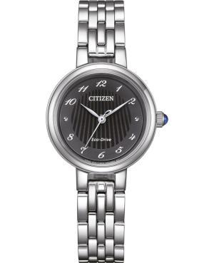 Женские Классические Японские Eco-Drive Аналоговый Часы CITIZEN EM0990-81E Черный Циферблат 28mm