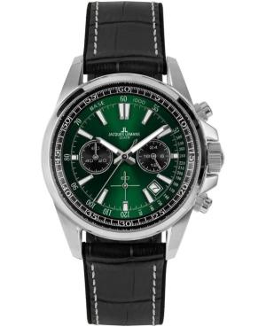 Men Klassisch Sports Diver Quartz Analog Watch Chronograph JACQUES LEMANS 1-2117T Grün Dial 44mm
