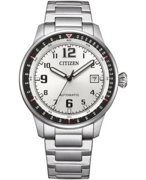 Men Klassisch Japan Automatic Analog Watch CITIZEN NJ0190-51A Silver Dial 40mm