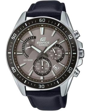 Men Classic Japan Quartz Analog Watch Chronograph CASIO EFR-552L-5AVUEF Brown Dial 46mm