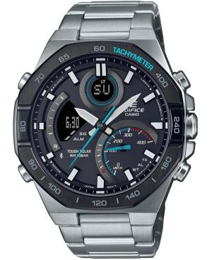 Mężczyźni sportowy Funkcjonalny Japonia kwarcowy analogowe Zegarek Budzik CASIO ECB-950DB-1AEF Czarny Wybierz 48mm