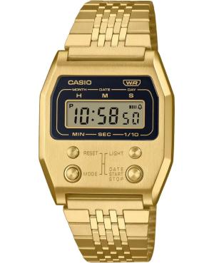 Vyriškas Su funkcijomis Japoniškas Kvarcinis Digital Watch Alarm CASIO A1100G-5EF Silver color Dial 35mm