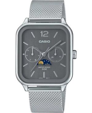 Men Klassisch Japan Quartz Analog Watch CASIO MTP-M305M-8AVER Silver color Dial 34mm