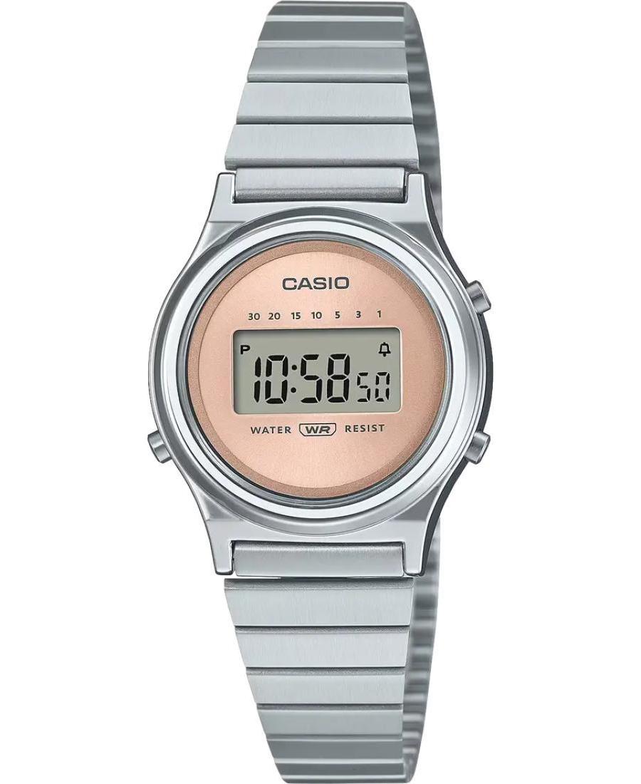 Women Functional Japan Quartz Digital Watch Alarm CASIO LA700WE-4AEF Růžová Dial 26mm