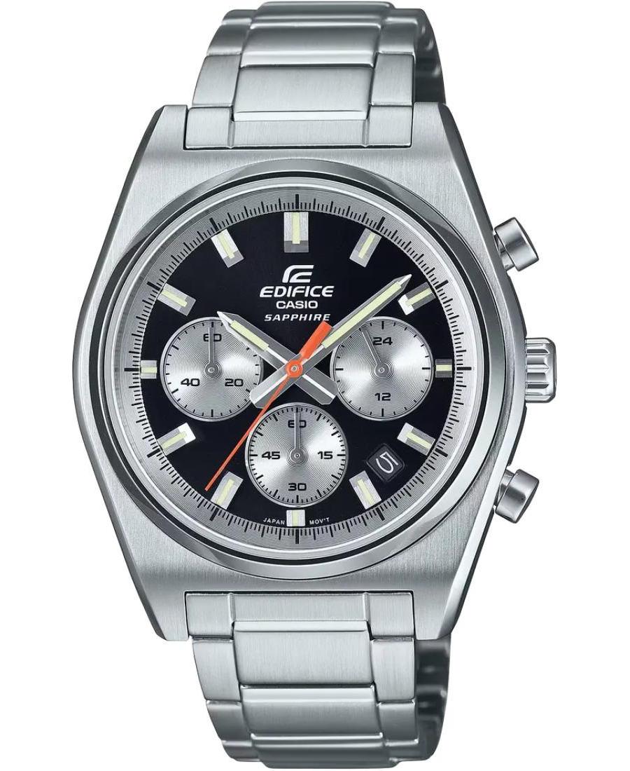 Mężczyźni klasyczny Japonia kwarcowy analogowe Zegarek Chronograf CASIO EFB-730D-1AVUEF Srebrna Wybierz 40mm