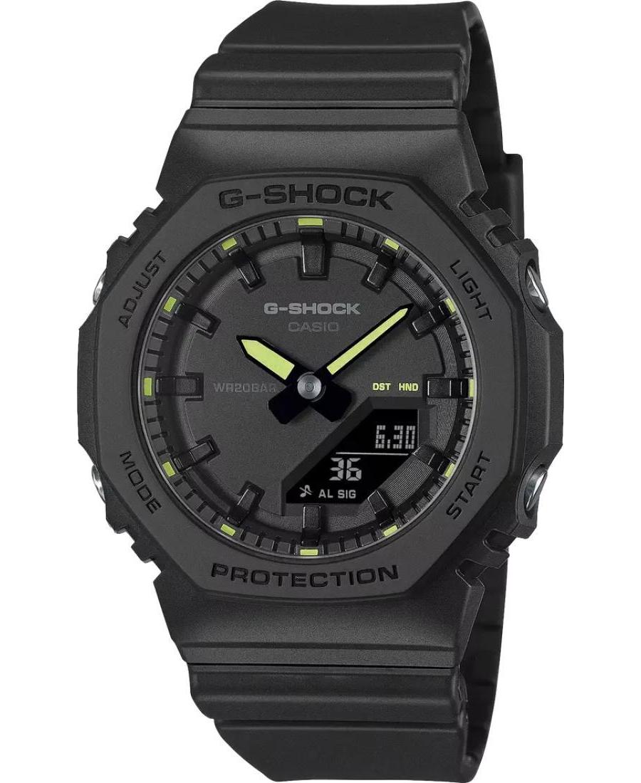 Men Sports Functional Diver Japan Quartz Analog Watch Alarm CASIO GMA-P2100SA-1A2ER G-Shock Schwarz Dial 40.2mm