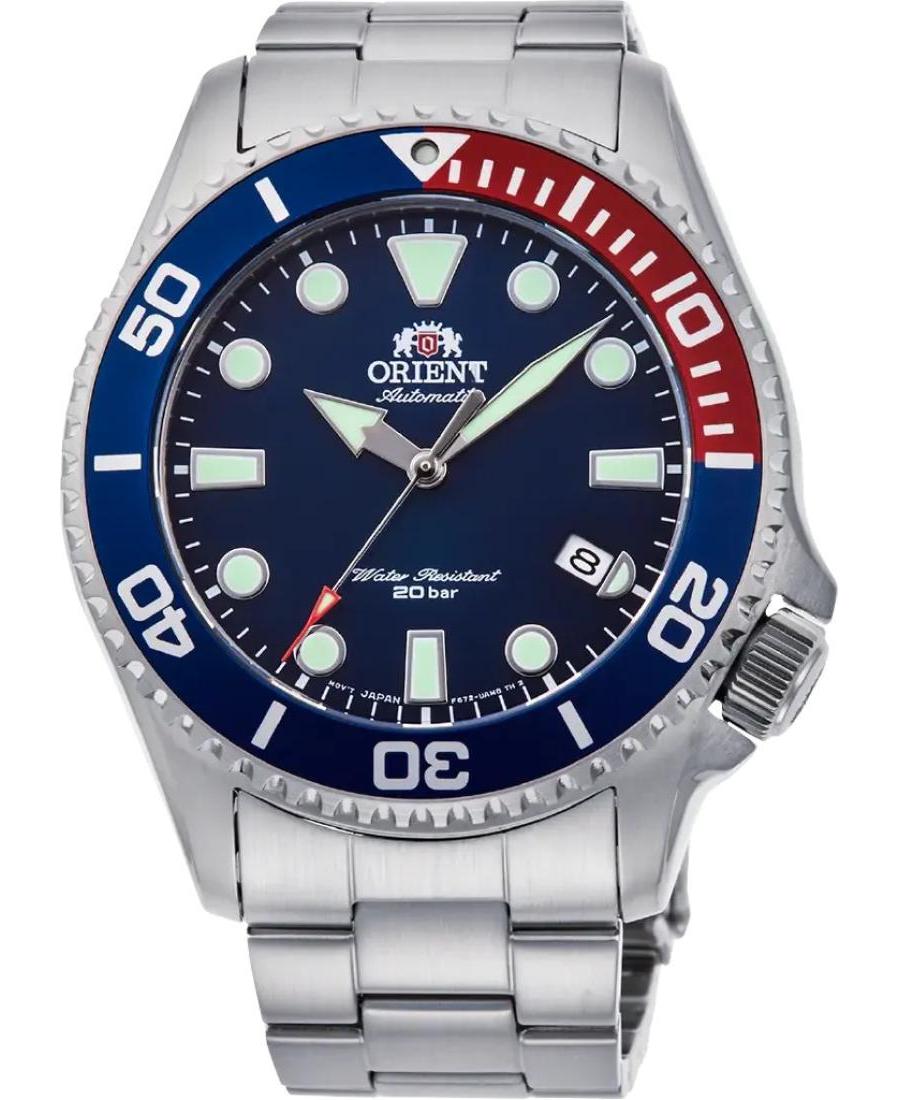 Mężczyźni klasyczny sportowy Diver Japonia automatyczny analogowe Zegarek ORIENT RA-AC0K03L10B Niebieska Wybierz 43mm