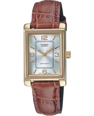 Women Klassisch Japan Quartz Analog Watch CASIO LTP-1234PGL-7AEG Silver Dial 21mm