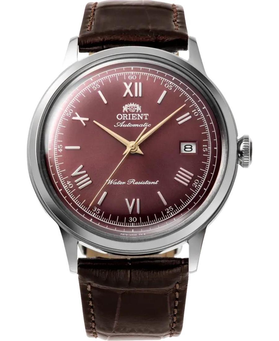 Men Klasické Japan Automatic Analog Watch ORIENT RA-AC0026R30B Červená Dial 41mm