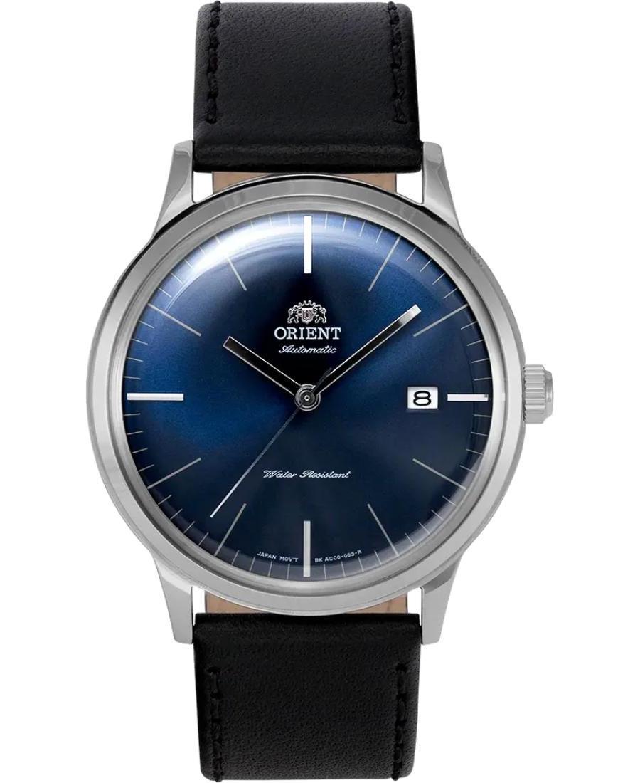 Men Japan Automatic Analog Watch ORIENT FAC0000DD0 Modrá Dial 40.5mm