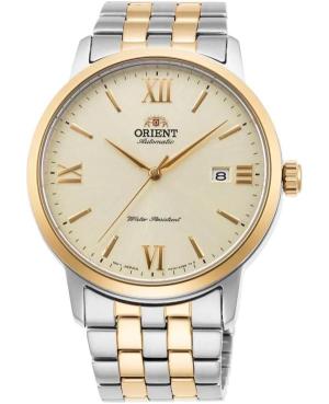 Men Japan Automatic Analog Watch ORIENT RA-AC0F08G10B Golden Dial 42mm