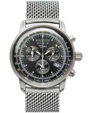 Men Klassisch Quartz Analog Watch Chronograph ZEPPELIN 7680M-2 Silver color Dial 43mm image 1