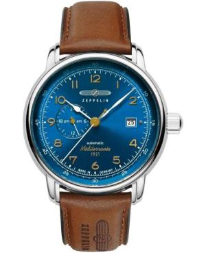 Mężczyźni klasyczny automatyczny analogowe Zegarek ZEPPELIN 9668-3 Niebieska Wybierz 40mm