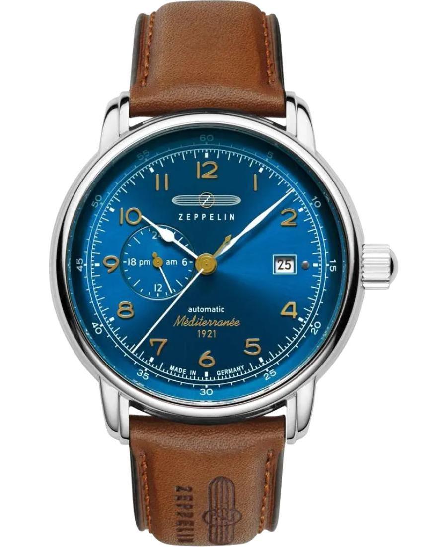 Men Classic Automatic Analog Watch ZEPPELIN 9668-3 Blue Dial 40mm
