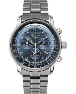 Mężczyźni kwarcowy analogowe Zegarek Chronograf ZEPPELIN 7680MB-3 Biały Wybierz 42mm