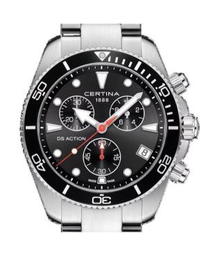 Men Klasické Sports Diver Swiss Quartz Analog Watch Chronograph CERTINA C048.417.11.051.00 Černá Dial 42mm image 5