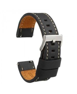 Watch Strap Diloy 384.58.22 Black 22 mm