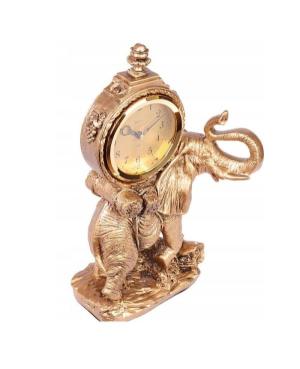 ADLER 80075G Table clock quartz Poliston Dark gold color image 3