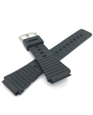 Watch Strap Diloy 127F1A to fit Casio Black 20 mm Juoda 24 mm image 7