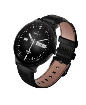 Mężczyźni Moda Smart Zegarek sportowy Funkcjonalny kwarcowy cyfrowe Zegarek GARETT Quantum Black steel Czarny Wybierz 43mm image 6