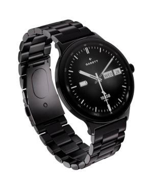 Mężczyźni Moda Smart Zegarek sportowy Funkcjonalny kwarcowy cyfrowe Zegarek GARETT Quantum Black steel Czarny Wybierz 43mm image 10