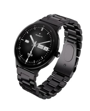 Men Sports Functional Fashion Smart watch Quartz Digital Watch GARETT Quantum Black steel Schwarz Dial 43mm image 11