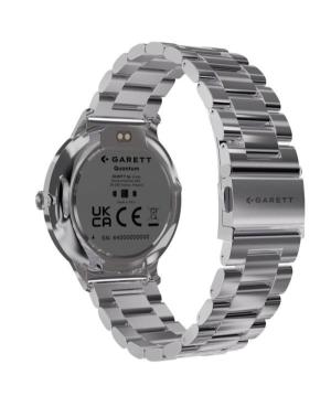 Mężczyźni Moda sportowy Funkcjonalny Smart Zegarek kwarcowy cyfrowe Zegarek GARETT Quantum Silver steel Czarny Wybierz 43mm image 7