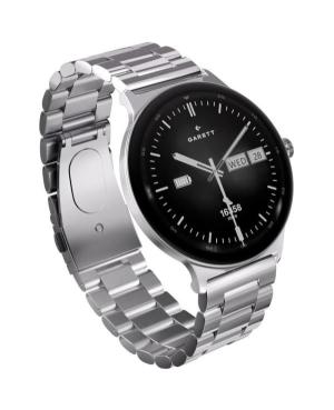 Men Fashion Sports Functional Smart watch Quartz Digital Watch GARETT Quantum Silver steel Černá Dial image 9