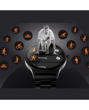 Men Sports Functional Fashion Smart watch Quartz Digital Watch GARETT Quantum Glow Silver steel Schwarz Dial 43mm image 2