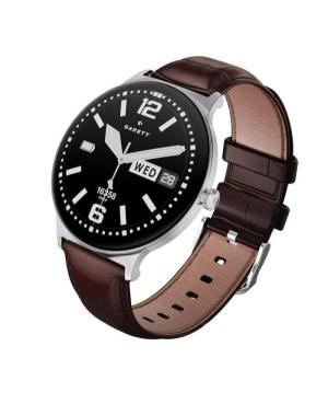 Men Fashion Sports Functional Smart watch Quartz Digital Watch GARETT Quantum Glow Silver steel Black Dial 43mm image 6