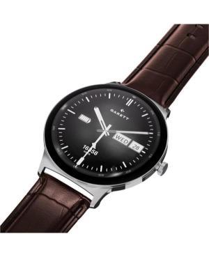 Men Fashion Sports Functional Smart watch Quartz Digital Watch GARETT Quantum Glow Silver steel Black Dial 43mm image 7