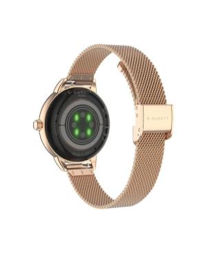 Women Fashion Sports Functional Smart watch Quartz Digital Watch GARETT Stella Rose Gold Mesh Steel Schwarz Dial 38mm image 6