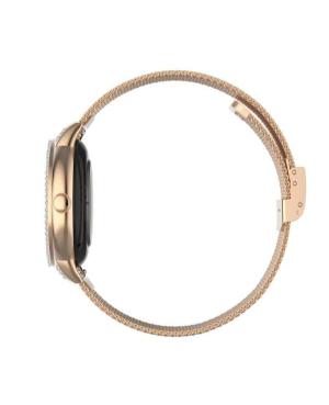 Women Fashion Sports Functional Smart watch Quartz Digital Watch GARETT Stella Rose Gold Mesh Steel Schwarz Dial 38mm image 7