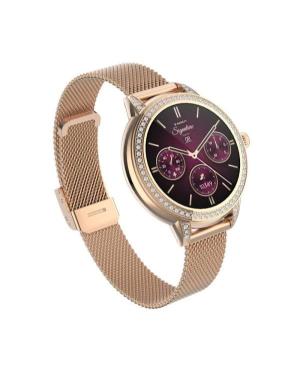 Женские Спортивные Умные часы Fashion Наручные Часы GARETT Stella Rose Gold Mesh Steel изображение 9