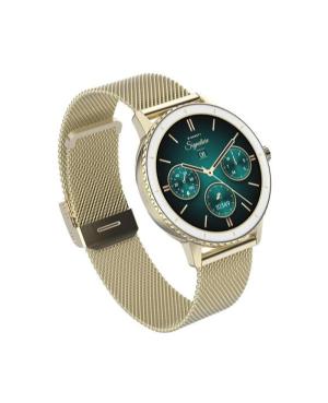 Women Sports Functional Fashion Smart watch Quartz Digital Watch GARETT Grace Gold Mesh Steel Černá Dial 38mm image 10